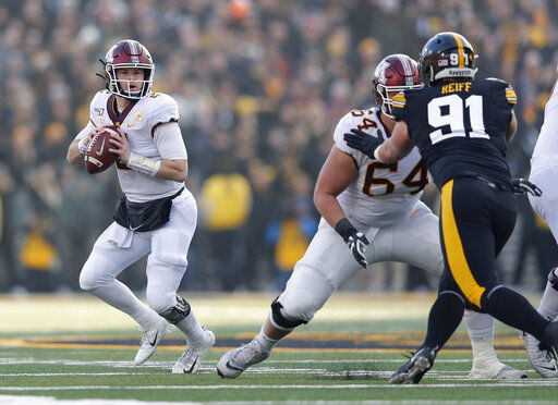 No. 23 Iowa hands No. 7 Minnesota its first loss, 23-19